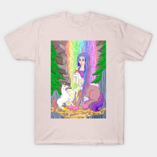 Centaur and baby unicorns T-Shirt